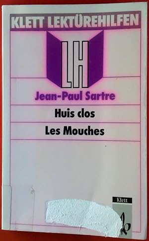 Imagen del vendedor de Lektrehilfen Jean-Paul Sartre, Huis clos, Les Mouches. a la venta por biblion2