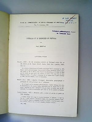 Immagine del venditore per L'Infralias et le sinmurien du Portugal. Extrait des "Communicacoes" du service geologique du portugal. Tom. V-Lisbonne 1903. venduto da Antiquariat Bookfarm