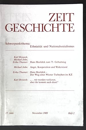 Bild des Verkufers fr Ethnizitt und Nationalsozialismus; in: 17. Jg. Heft 2 Zeitgeschichte; zum Verkauf von books4less (Versandantiquariat Petra Gros GmbH & Co. KG)