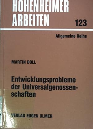 Seller image for Entwicklungsprobleme der Universalgenossenschaften in strukturschwachen lndlichen Gebieten - unter besonderer Bercksichtigung des genossenschaftlichen Warengeschfts. Hohenheimer Arbeiten ; H. 123 : Allgemeine Reihe for sale by books4less (Versandantiquariat Petra Gros GmbH & Co. KG)