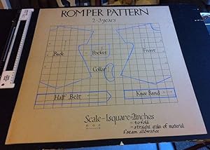 1940/50's romper pattern drafting direct measurements art design clothes