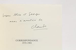 Seller image for Correspondance 1970-1984 for sale by Librairie Le Feu Follet