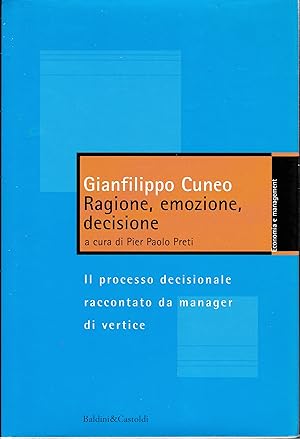 Imagen del vendedor de Ragione, emozione, decisione a la venta por librisaggi