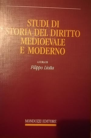 Studi di storia del diritto medioevale e moderno