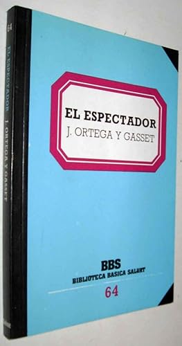 Bild des Verkufers fr EL ESPECTADOR - J. ORTEGA Y GASSET zum Verkauf von UNIO11 IMPORT S.L.