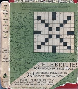 Image du vendeur pour The Celebrities Cross Word Puzzle Book mis en vente par Babylon Revisited Rare Books