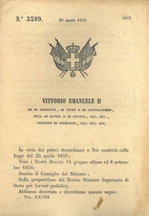 relativo al personale degli Impiegati dell'Amminstrazione Provinciale delle Poste.