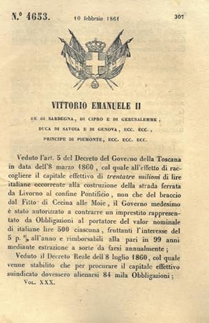 con cui si stabiliscono le regole relative alle obbligazioni, alla carta sulla quale verranno sta...