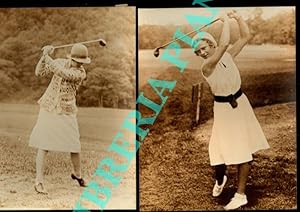 Foto di giocatrici e giocatori di golf, in USA e UK,