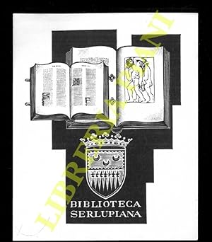 Un foglietto tipografico per Biblioteca Serlupiana, cm. 7,2 x 5,8.