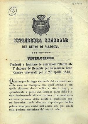 tendenti a facilitare le operazioni relative all'elezione de' Deputati per la sessione delle Came...