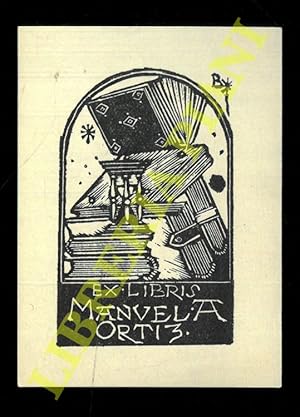 Bild des Verkufers fr Un foglietto xilografico di cm. 5,2 x 8,4 per Manuela Ortiz. zum Verkauf von Libreria Piani