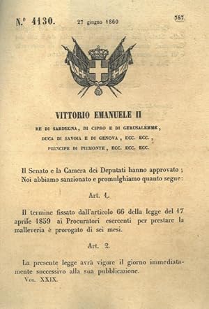 col quale si ripara ad un'ommissione occorsa nell'articolo 27 del Regolamento per la scuola d'app...