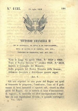 riguardante l'usufrutto, l'uso e il godimento di beni immobili.