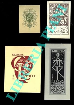 Quattro foglietti xilografici, anni '30 circa.