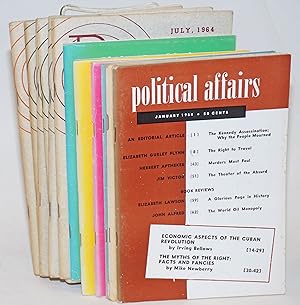 Imagen del vendedor de Political affairs, theoretical organ of the Communist Party, USA; January to December 1964 a la venta por Bolerium Books Inc.