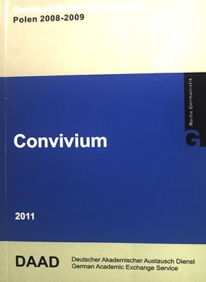 Imagen del vendedor de Convivium; Germanistische Bibliographie Polen 2008-2009; Reihe Germanistik. a la venta por books4less (Versandantiquariat Petra Gros GmbH & Co. KG)
