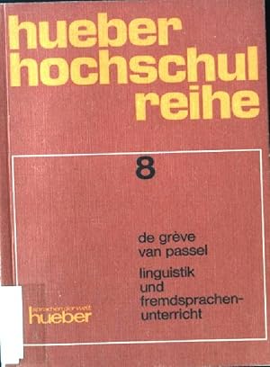 Seller image for Linguistik und Fremdsprachenunterricht. Hueber Hochschulreihe 8 for sale by books4less (Versandantiquariat Petra Gros GmbH & Co. KG)