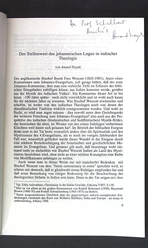 Seller image for Der Stellenwert des johanneischen Logos in indischer Theologie; Sonderdruck aus: Johannes Studien; for sale by books4less (Versandantiquariat Petra Gros GmbH & Co. KG)