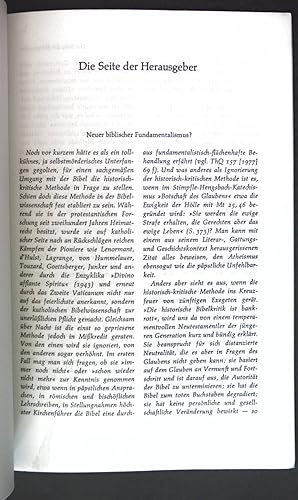 Bild des Verkufers fr Neuer biblischer Fundamentalismus?; Sonderdruck aus: Theologische Quartalschrift; zum Verkauf von books4less (Versandantiquariat Petra Gros GmbH & Co. KG)