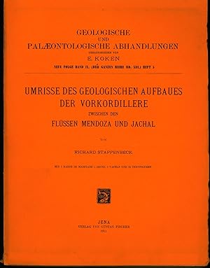 Imagen del vendedor de Umrisse des geologischen Aufbaues der Vorkordillere ,zwischen den Flssen Mendoza und Jachal" a la venta por Antiquariat Kastanienhof