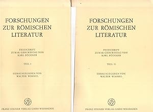 forschungen zur römischen literatur. 2 tomes.