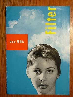 Zeiss Filter aus Jena - Original Prospekt aus dem Jahre 1959 - Drucknummer W 54-076a-1.