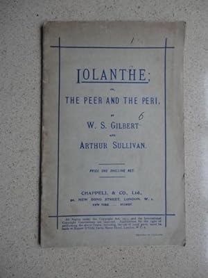 Iolanthe or, the Peer and the Peri