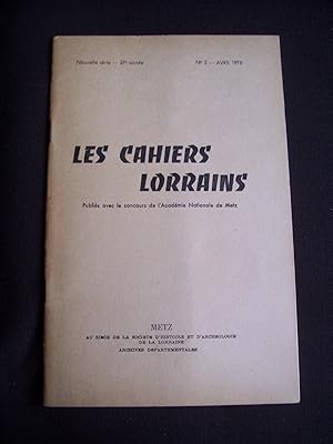 Les cahiers lorrains - N°2 1975