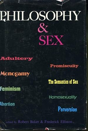 Seller image for Philosophy & Sex for sale by Librairie Le Nord