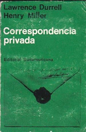 Image du vendeur pour Correspondencia privada mis en vente par LIBRERA GULLIVER