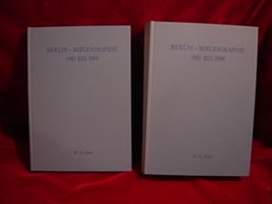 Berlin-Bibliographie 1985 bis 1989. (2 Bände). (Historische Kommission zu Berlin. Bibliographien....