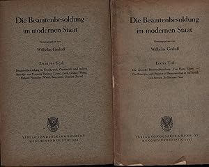 Konvolut zwei Bände: Die Beamtenbesoldung im modernen Staat,Erster Teil: Völter, Hans: Die deutsc...