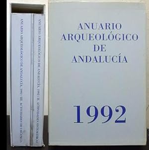 ANUARIO ARQUEOLOGICO DE ANDALUCIA 1992.