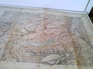 Topographischer Atlas der Schweiz (Siegfriedatlas). Blatt 263: Glarus. Maßstab 1 : 50 000. Gefalt...