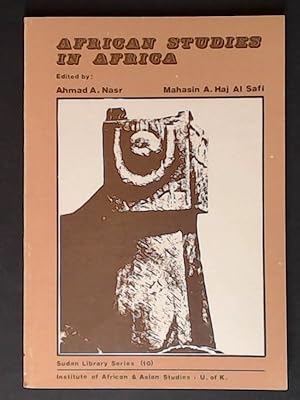 Seller image for African studies in Africa. Sudan library series volume 10. for sale by Wissenschaftliches Antiquariat Zorn