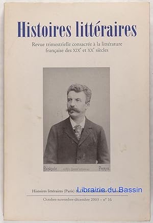 Image du vendeur pour Histoires littraires n16 dossier Maupassant mis en vente par Librairie du Bassin