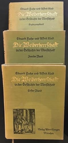 Immagine del venditore per Die Weiberherrschaft in der Geschichte der Menschheit, erster Band, Zweiter Band, Ergnzungsband venduto da Antiquariat Im Seefeld / Ernst Jetzer