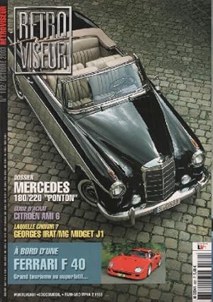 Seller image for Revue rtroviseur n 182 : dossier Mercedes 180-220 ponton ; Ferrari F40 for sale by librairie philippe arnaiz