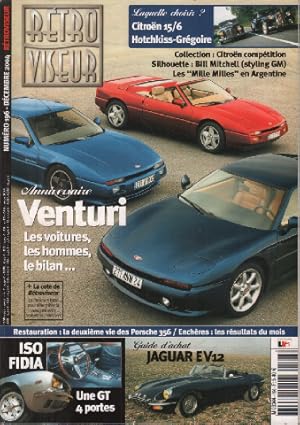 Revue rétroviseur n° 196 : dossier anniversaire Venturi ; jaguar EV12 ; Iso Fidia