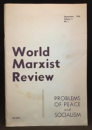 Immagine del venditore per World Marxist Review; September, 1958; Volume 1; No. 1 venduto da Burton Lysecki Books, ABAC/ILAB