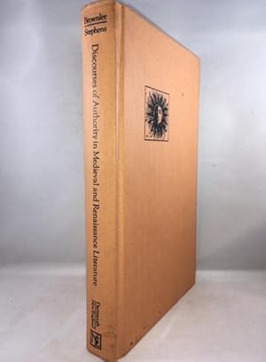 Seller image for Discourses of Authority in Medieval and Renaissance Literature for sale by Great Expectations Rare Books