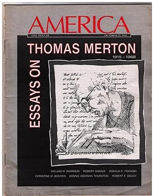Imagen del vendedor de America, Vol. 159, No. 11 -- October 22, 1988. Essays on Thomas Merton, 1915-1968. a la venta por CARDINAL BOOKS  ~~  ABAC/ILAB