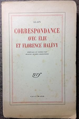 Correspondance Avec Elie et Florence Halevy.