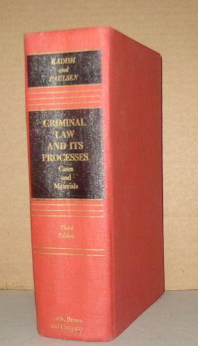 Image du vendeur pour Criminal Law and Its Processes/Cases and Material mis en vente par Gyre & Gimble