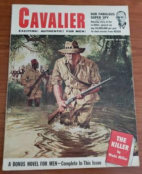 Imagen del vendedor de CAVALIER August 1955 Wade Miller Gehlen Julie Newmar Darrow Dragster Spooner B-17 USN Icecap Norm Saunders Logger; THE KILLER by Wade Miller; a la venta por Comic World