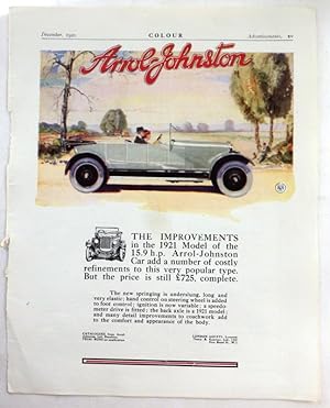 Arrol-Johnston advert;