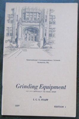 Imagen del vendedor de Grinding Equipment, 2237, Edition 1 a la venta por Reflection Publications