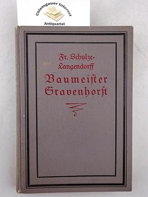 Bild des Verkufers fr Baumeister Gravenhorst. Roman. zum Verkauf von Chiemgauer Internet Antiquariat GbR