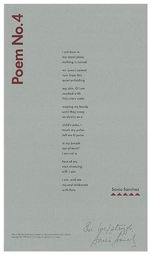 Poem No. 4 (Arundel Books Poetry Series)